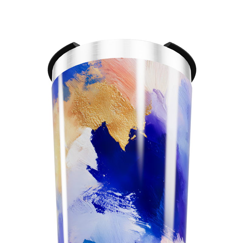 Copo Térmico - Pintura Abstrata Colorida