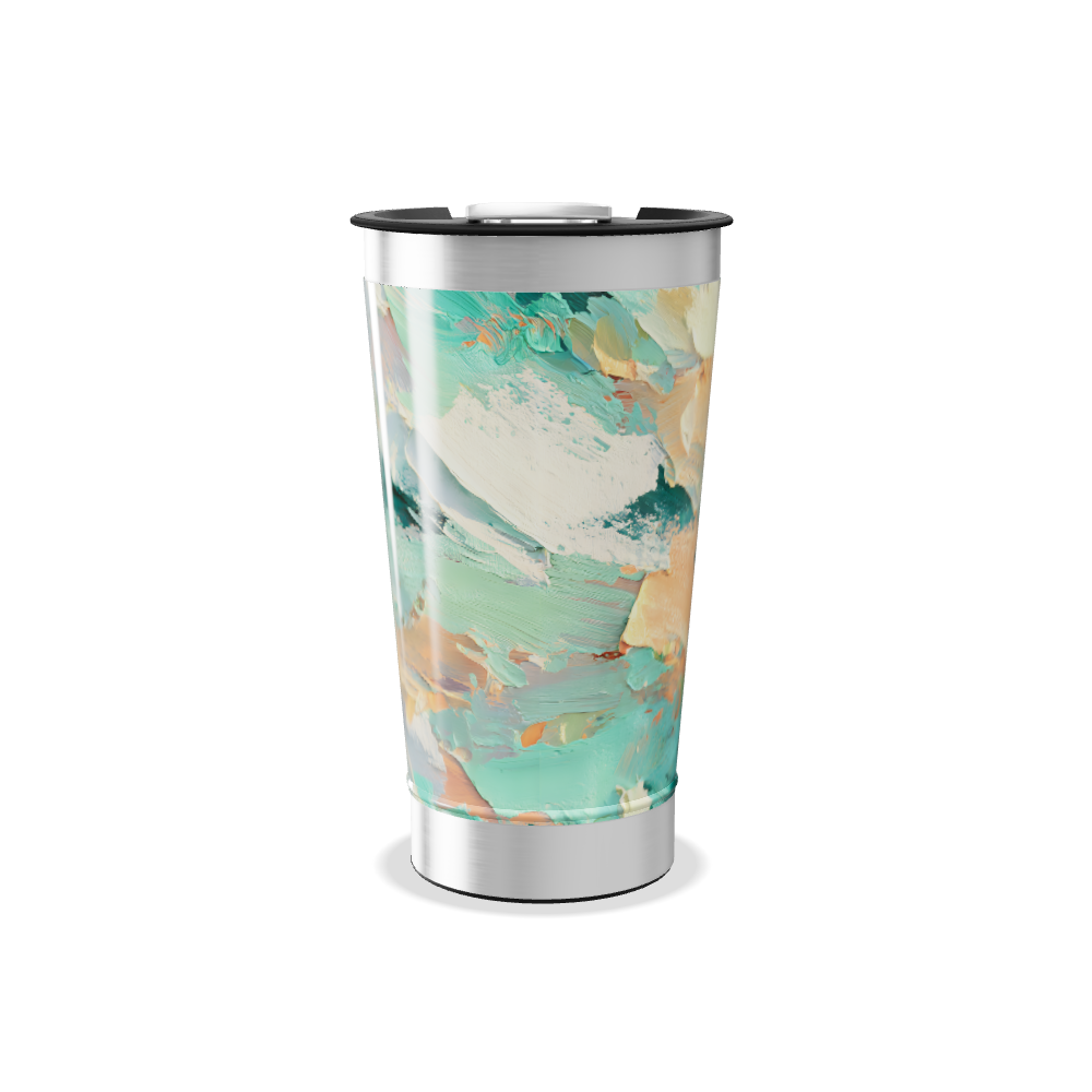 Copo Térmico - Estampa Abstrata Colorida