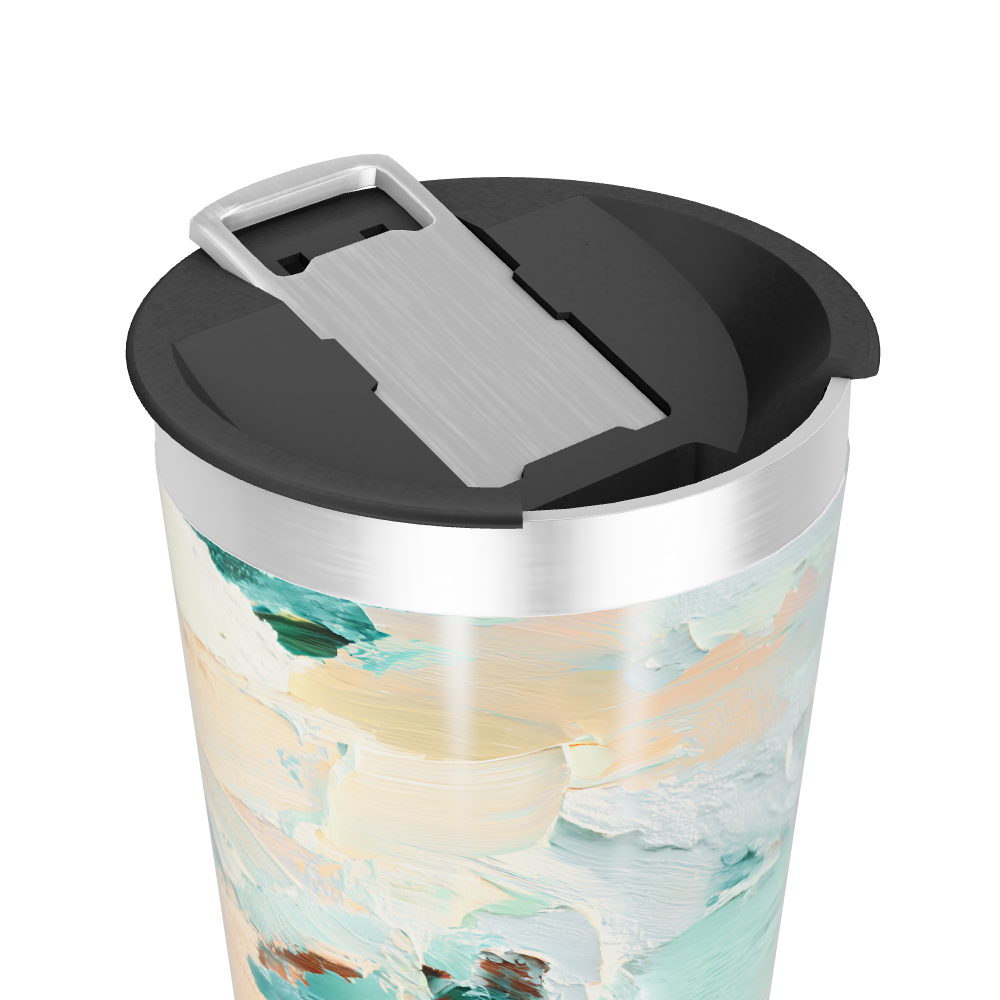 Copo Térmico - Estampa Abstrata Colorida