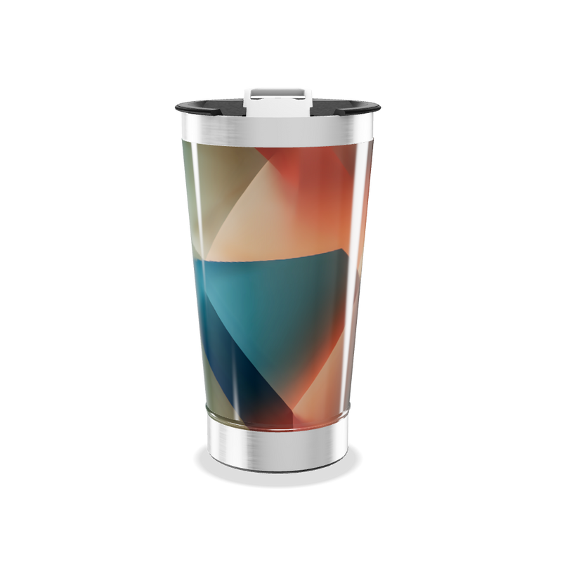 Copo Térmico - Estampa Geométrica Colorida