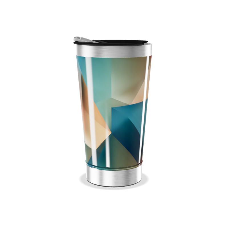 Copo Térmico - Estampa Geométrica Colorida