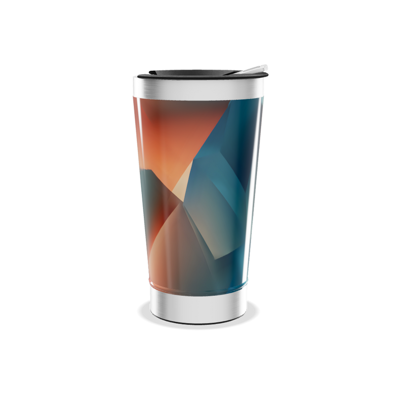 Copo Térmico - Estampa Geométrica Colorida