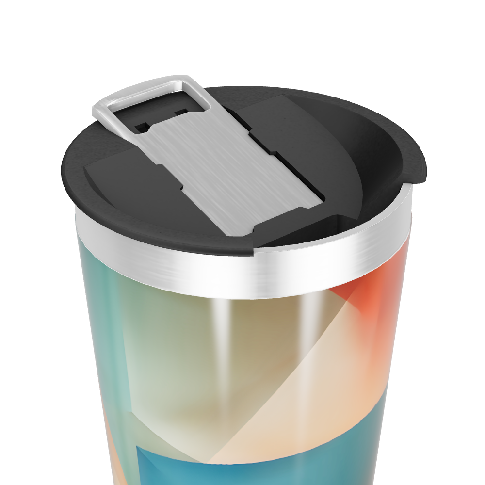 Copo Térmico - Estampa Geométrica Colorida