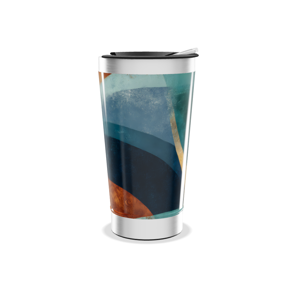 Copo Térmico - Estampa Ondas Coloridas