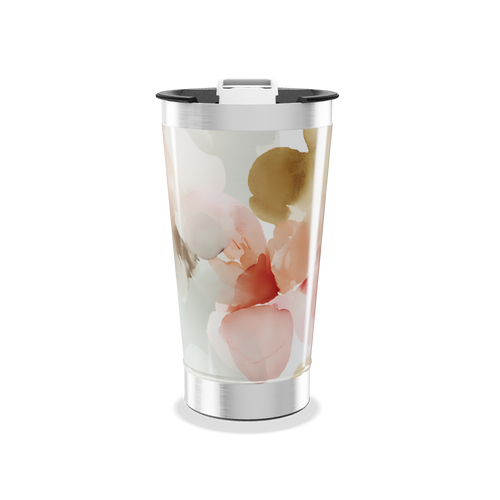 Copo Térmico - Estampa Floral Aquarela