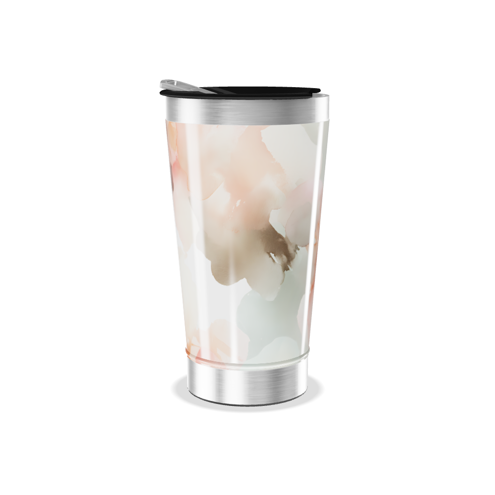 Copo Térmico - Estampa Floral Aquarela