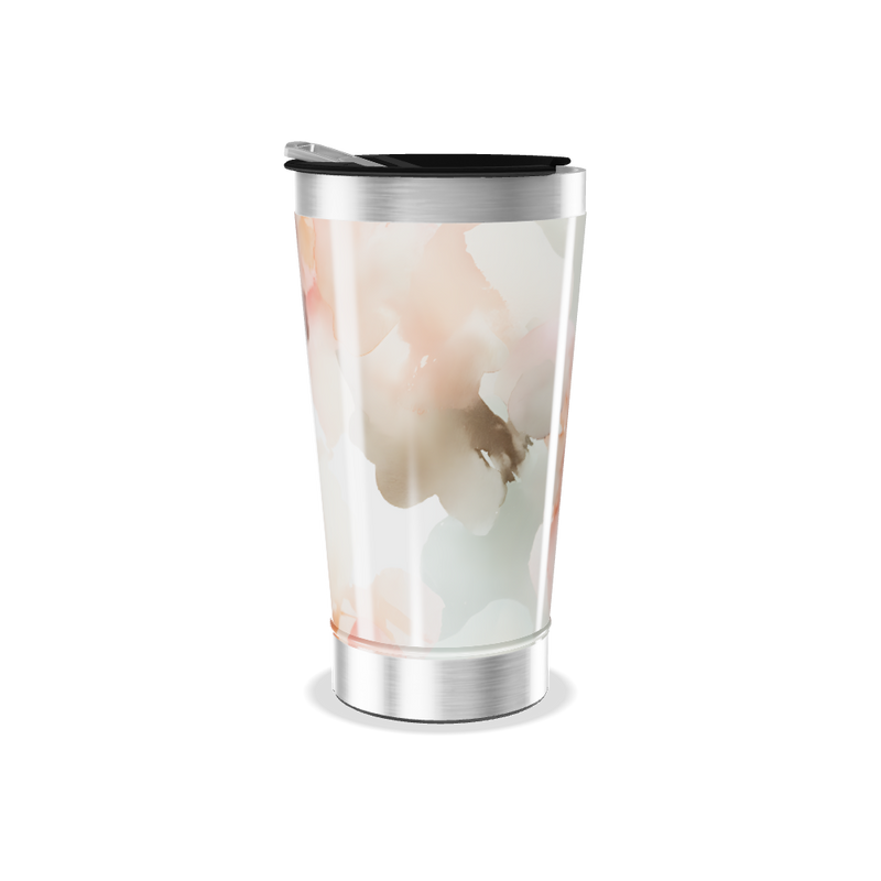 Copo Térmico - Estampa Floral Aquarela