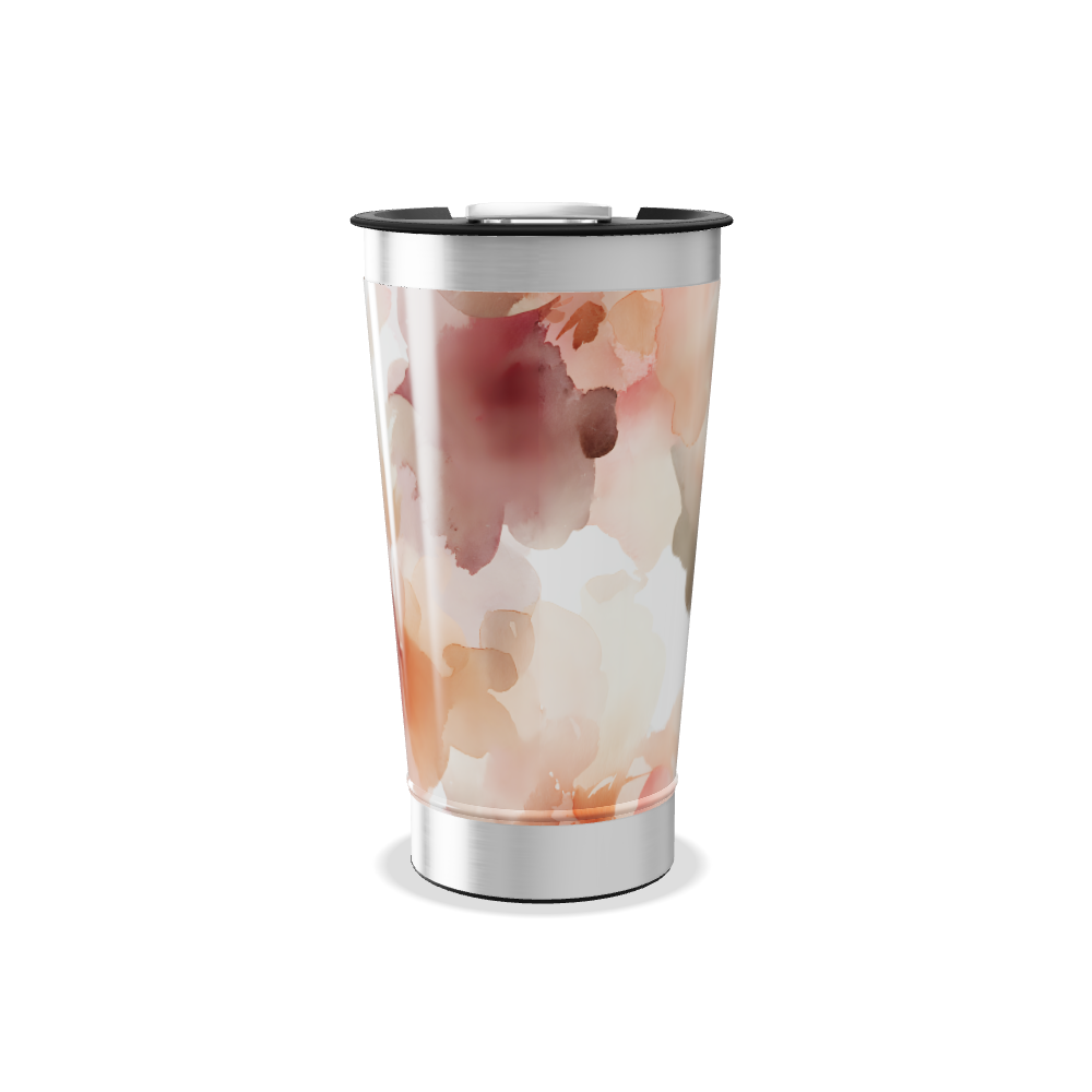 Copo Térmico - Estampa Floral Aquarela