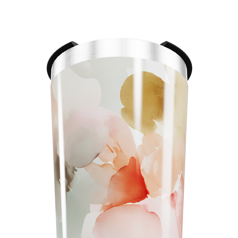 Copo Térmico - Estampa Floral Aquarela