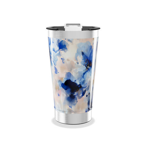 Copo Térmico - Floral Azul