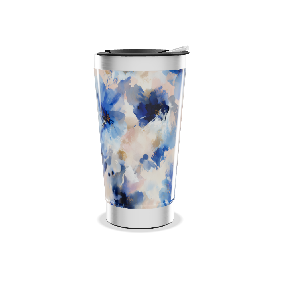 Copo Térmico - Floral Azul
