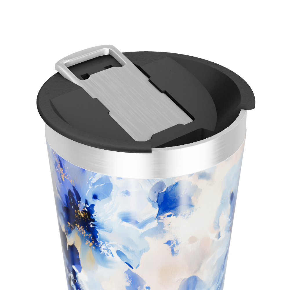 Copo Térmico - Floral Azul