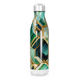 Garrafa Inox - Estampa Geométrica Verde