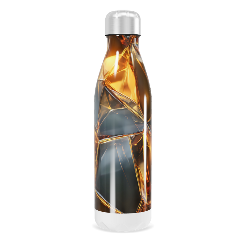 Garrafa Inox - Estampa Cristais Ámbar