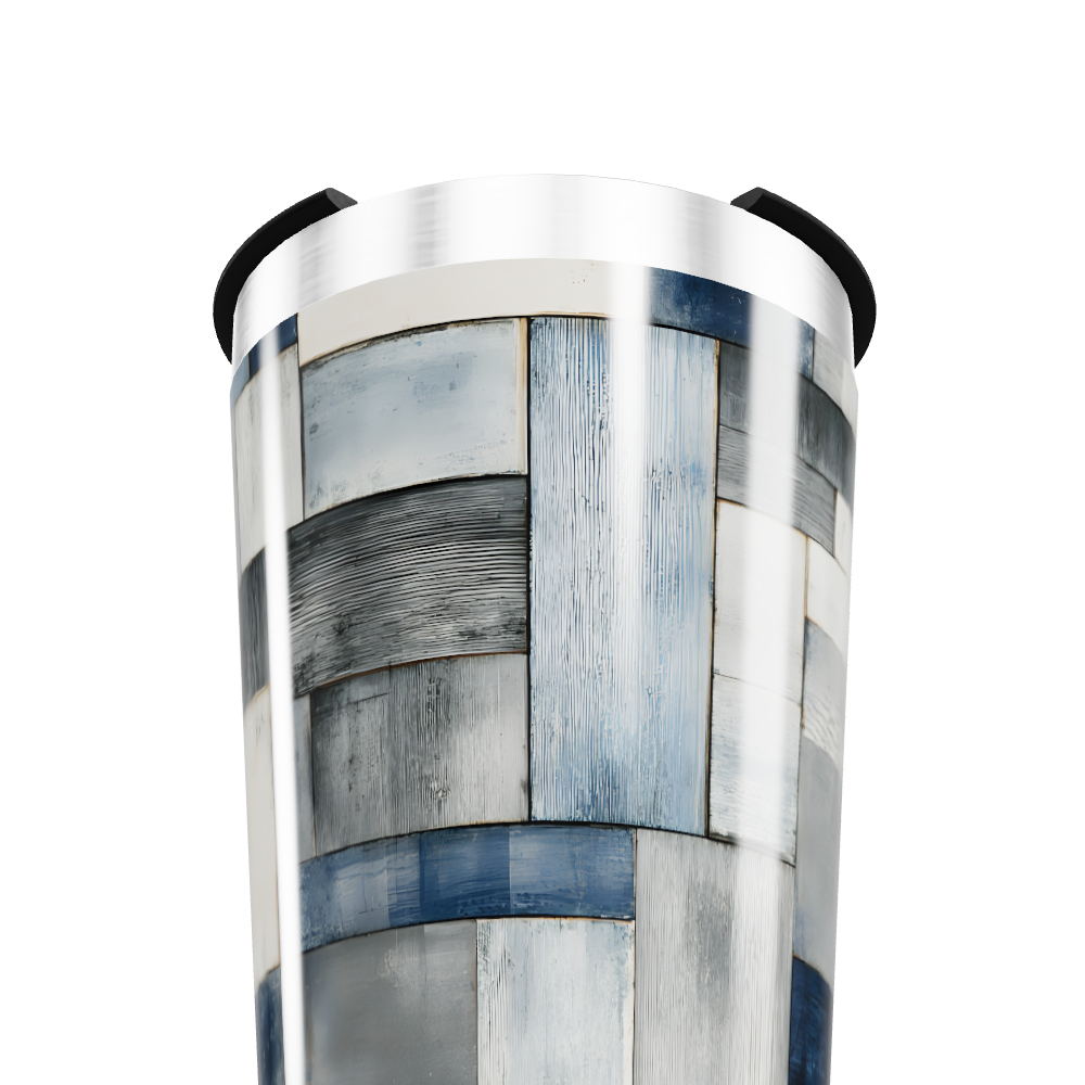 Copo Térmico - Estampa Azul e Cinza