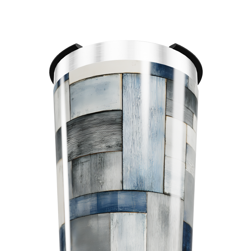 Copo Térmico - Estampa Azul e Cinza