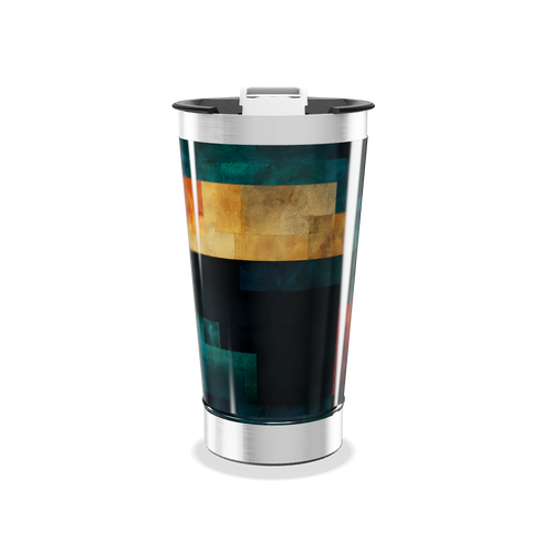 Copo Térmico - Estampa Geométrica Colorida