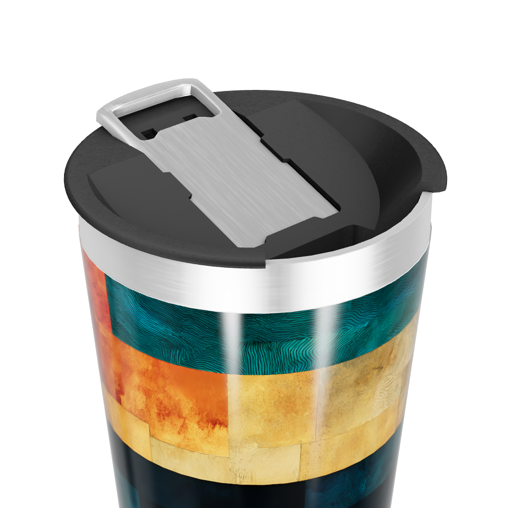 Copo Térmico - Estampa Geométrica Colorida