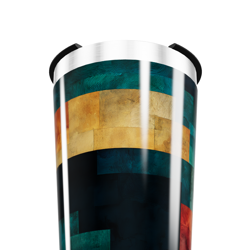 Copo Térmico - Estampa Geométrica Colorida