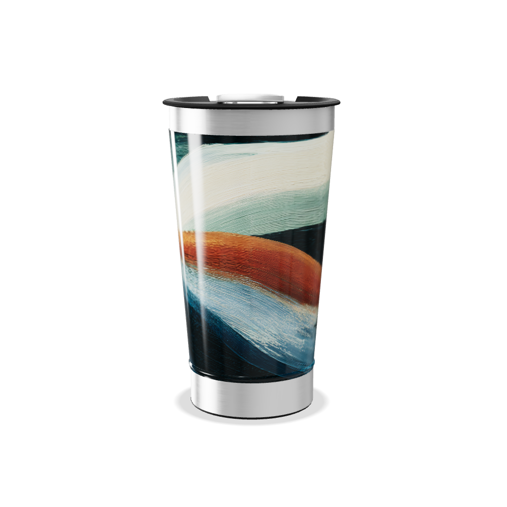 Copo Térmico - Abstrato Multicolorido Aço