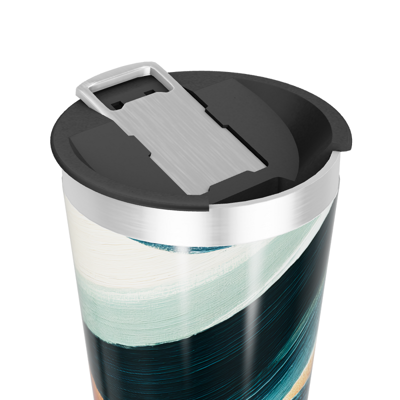 Copo Térmico - Abstrato Multicolorido Aço