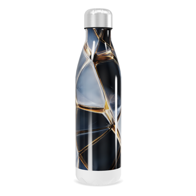 Garrafa Inox - Design Abstrato Multicor