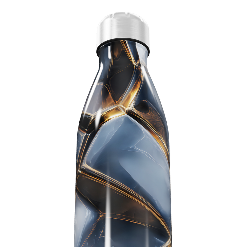 Garrafa Inox - Design Abstrato Multicor