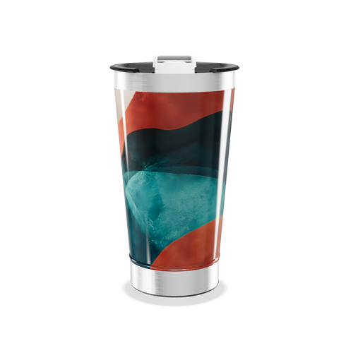 Copo Térmico - Estampa Abstrata Colorida