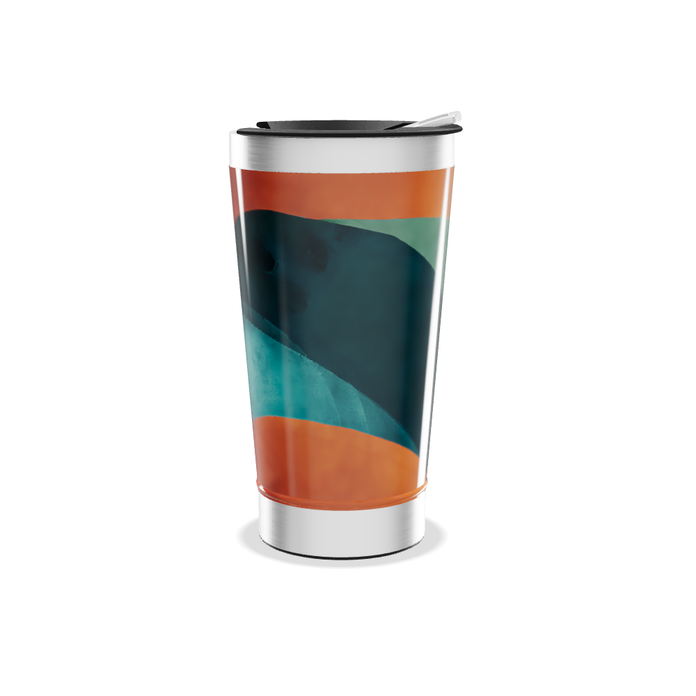 Copo Térmico - Estampa Abstrata Colorida