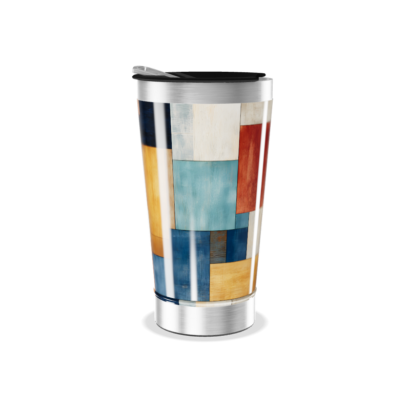 Copo Térmico - Estampa Geométrica Colorida