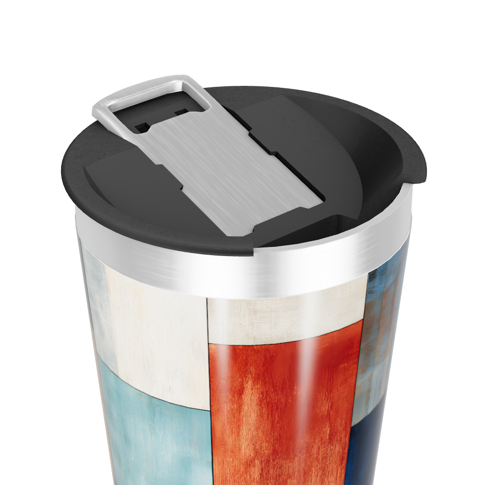 Copo Térmico - Estampa Geométrica Colorida