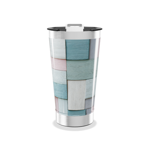 Copo Térmico - Estampa Colorida Madeira