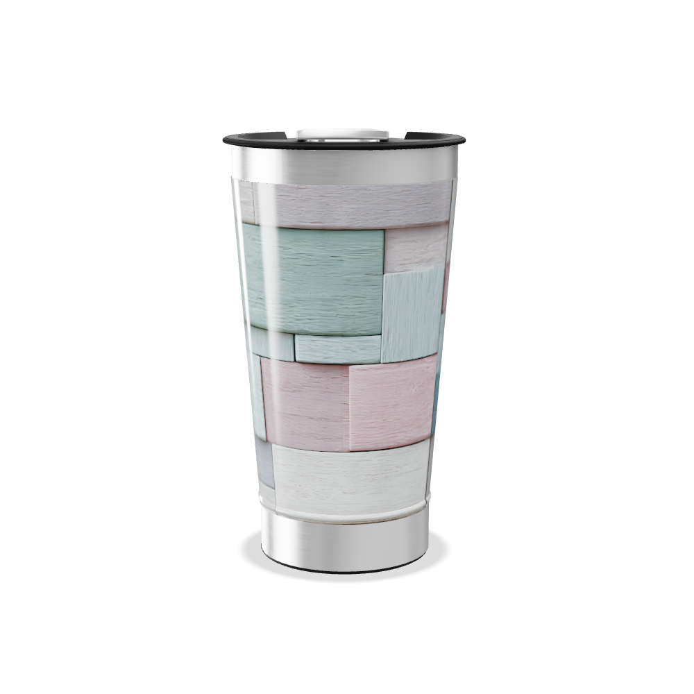 Copo Térmico - Estampa Colorida Madeira