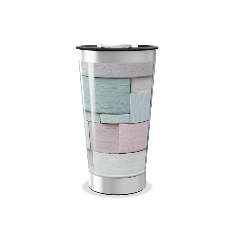 Copo Térmico - Estampa Colorida Madeira