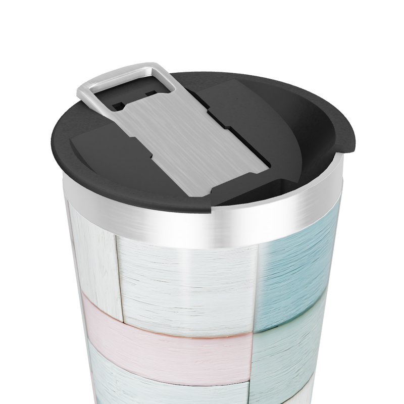 Copo Térmico - Estampa Colorida Madeira