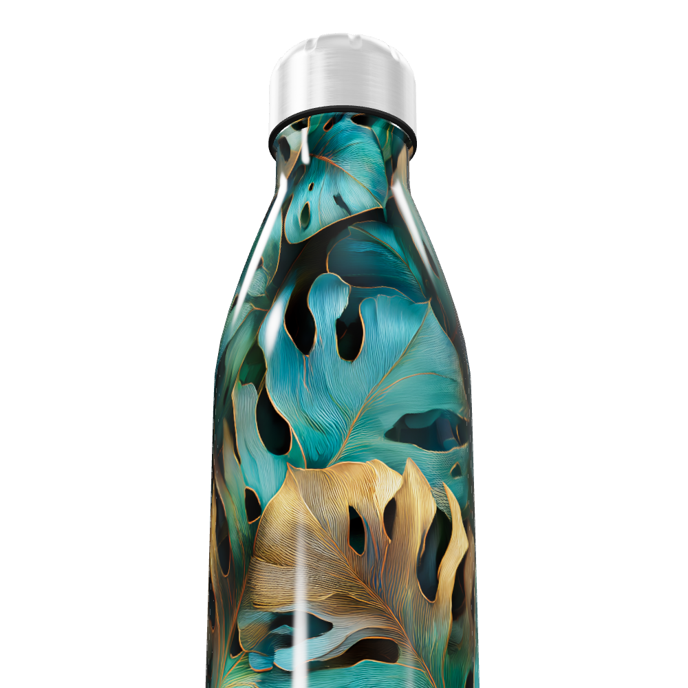 Garrafa Inox - Folhagem Tropical