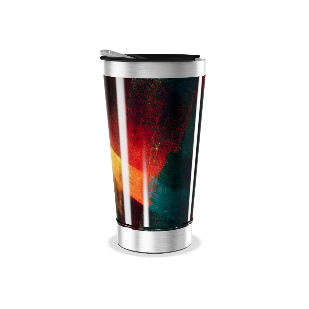 Copo Térmico - Abstrato Colorido Inox