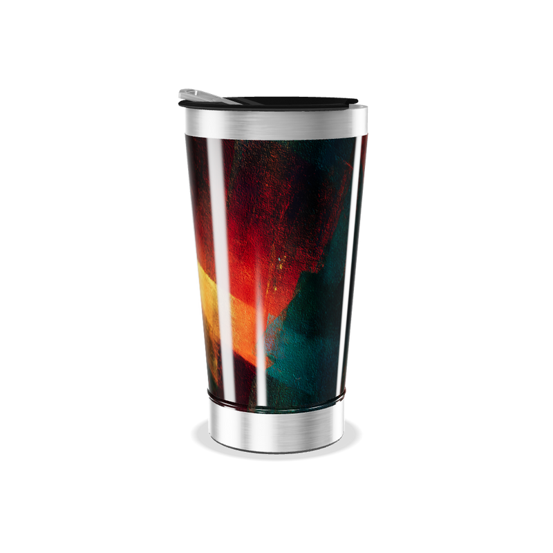Copo Térmico - Abstrato Colorido Inox