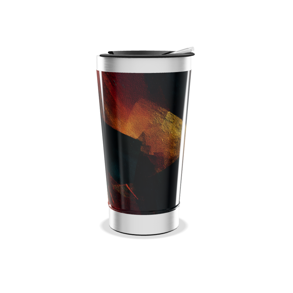 Copo Térmico - Abstrato Colorido Inox