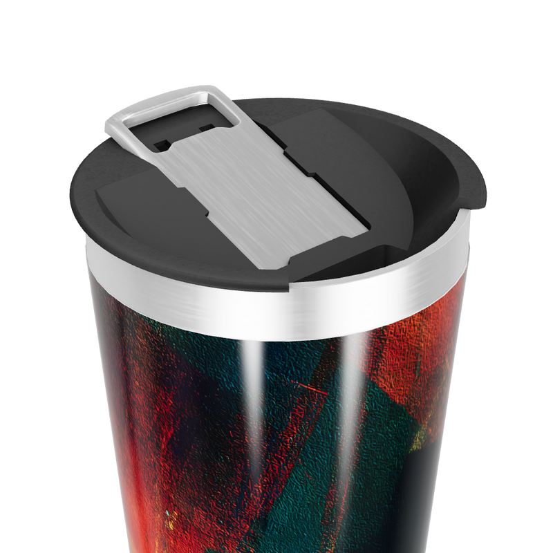 Copo Térmico - Abstrato Colorido Inox