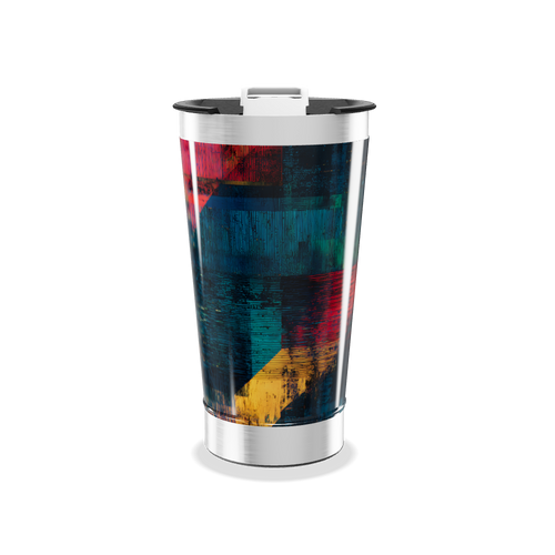 Copo Térmico - Estampa Abstrata Colorida