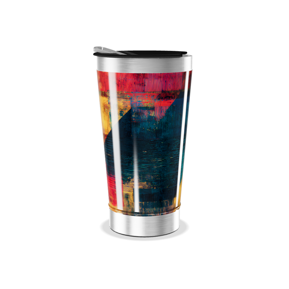 Copo Térmico - Estampa Abstrata Colorida