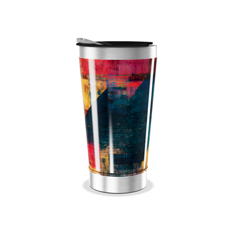 Copo Térmico - Estampa Abstrata Colorida