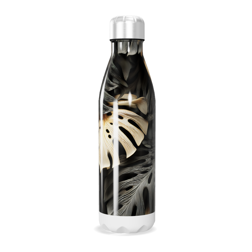 Garrafa Inox - Estampa Folhas Coloridas