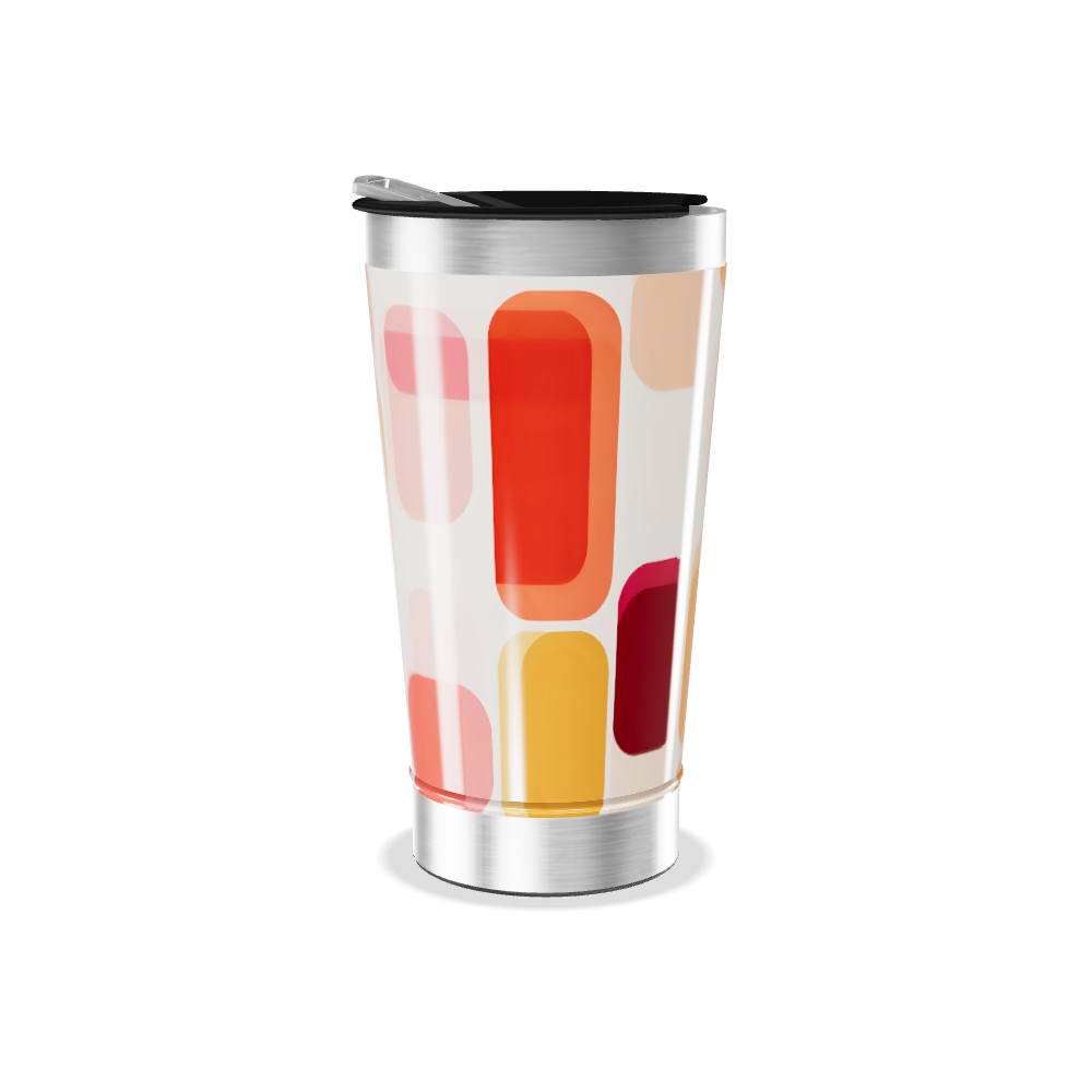 Copo Térmico - Estampa Colorida Geométrica