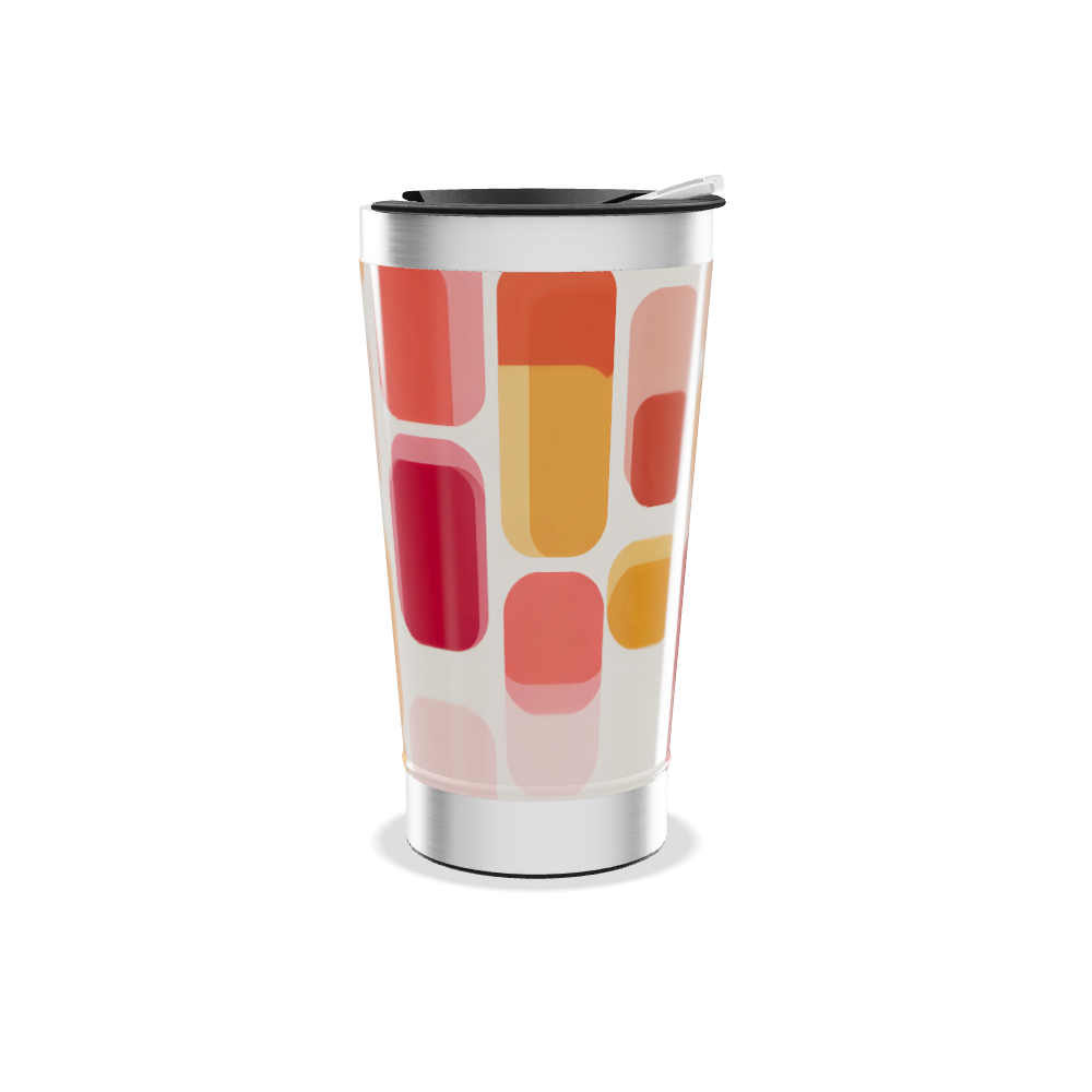 Copo Térmico - Estampa Colorida Geométrica