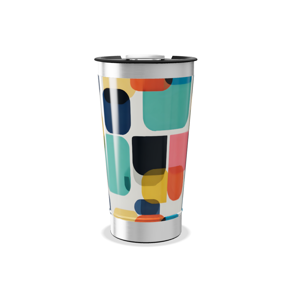 Copo Térmico - Estampado Colorido Inox