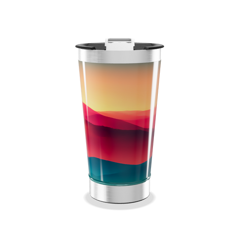 Copo Térmico - Paisagem Colorida Aço Inox
