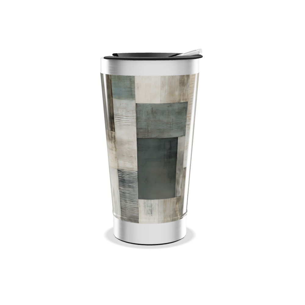 Copo Térmico - Estampa Madeira Colorida