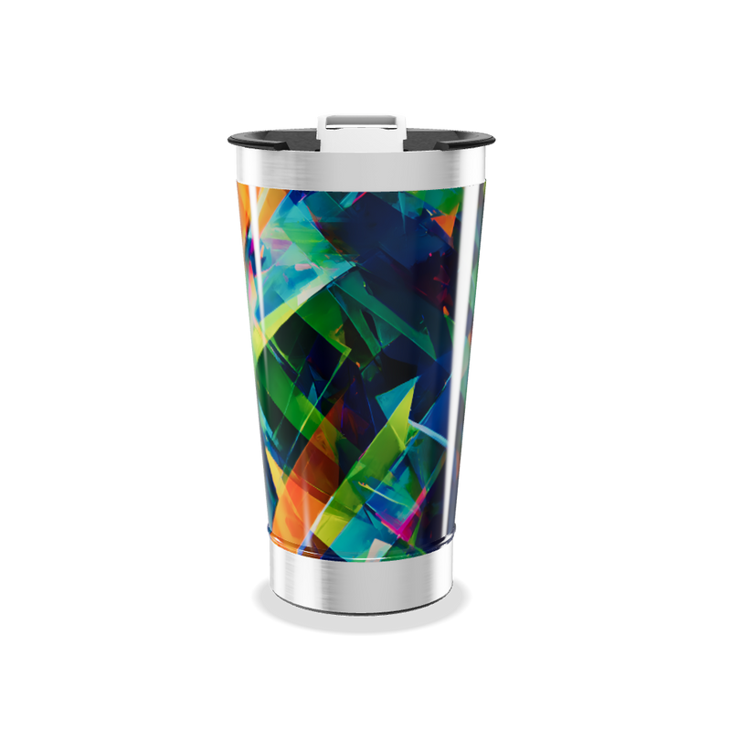 Copo Térmico - Estampa Geométrica Colorida